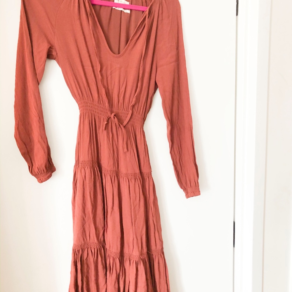 Urban Outfitters  Peasant Tiered Smocked Dress XS - Picture 4 of 7